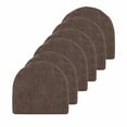 thumbnail image 1 of Sweet Home Collection U-Shape Molded Memory Foam Chair Pads With Ties Coffee 6 pack, 1 of 3