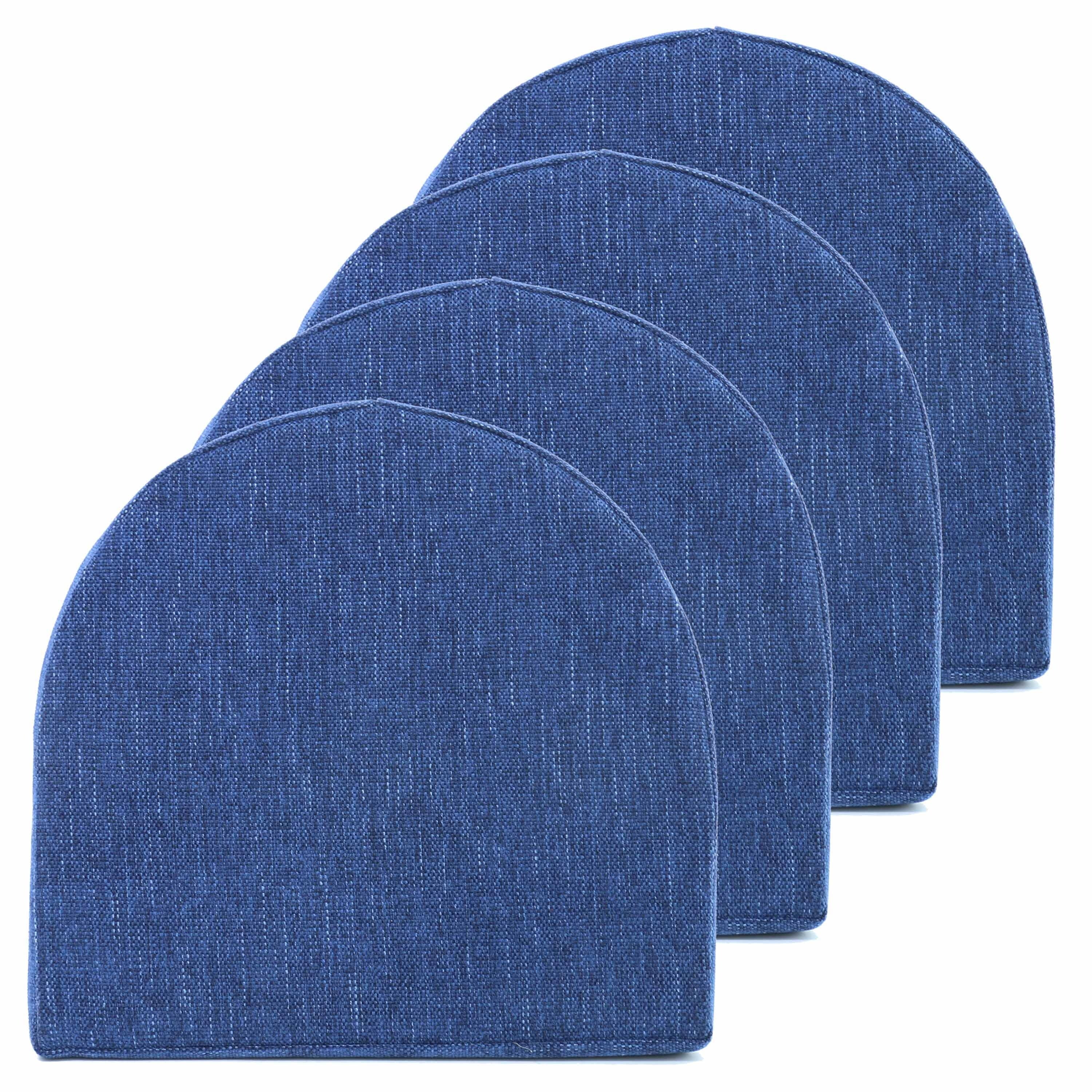 Sweet Home Collection U-Shape Molded Memory Foam Chair Pads With Ties ...