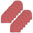 thumbnail image 1 of Sweet Home Collection U-Shaped Memory Foam Tufted Non Slip Chair Pads 12 PK, Peach, 1 of 3