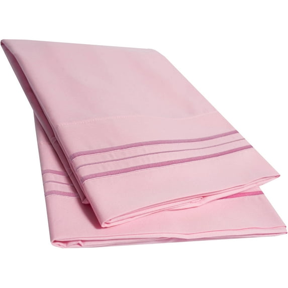 Sweet Home Collection Ultra-Soft 1500 Series Microfiber Embroidered Pillowcase, 2-Pack