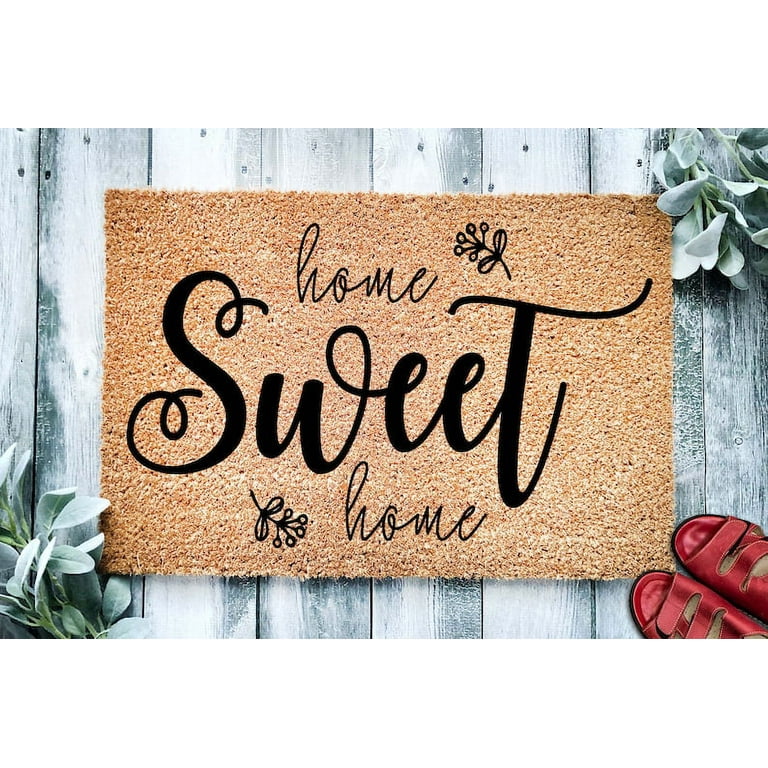 Home Sweet Home Doormat, New Home Gift, Welcome Door Mat, Wedding Gift
