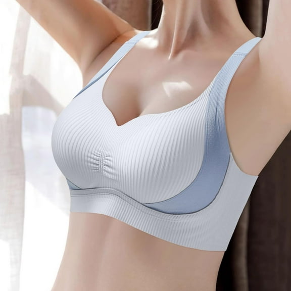 Sweet Home Farm Balconette Bras for Women Wireless Bra Super Gather Anti Sagging Breasts Support Pushup Lifting Older High Support Bras