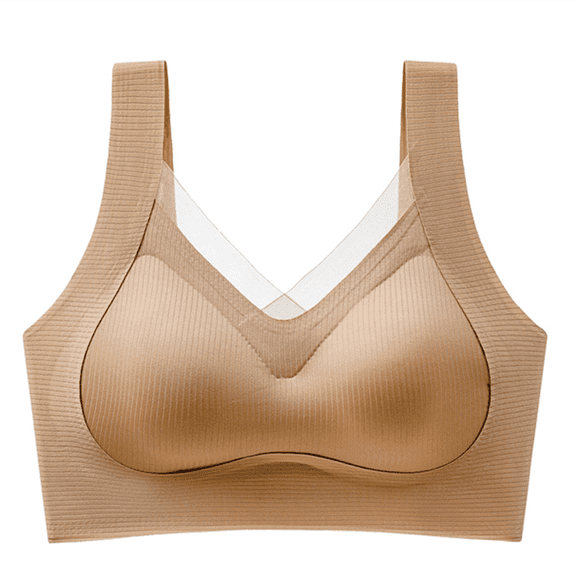Sweet Home Farm Bras for Women Comfortable Sexy And Traceless Chest Gathered Without Soft Support Collar Closure Anti Drop Bra Bras