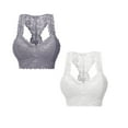 thumbnail image 1 of Sweet Home Farm Front Closure Bras for Women Plus Size Vest Crop Wire Bra Lingerie Sexy V Neck Underwear S 3XL Pack Of 2 Bras, 1 of 8