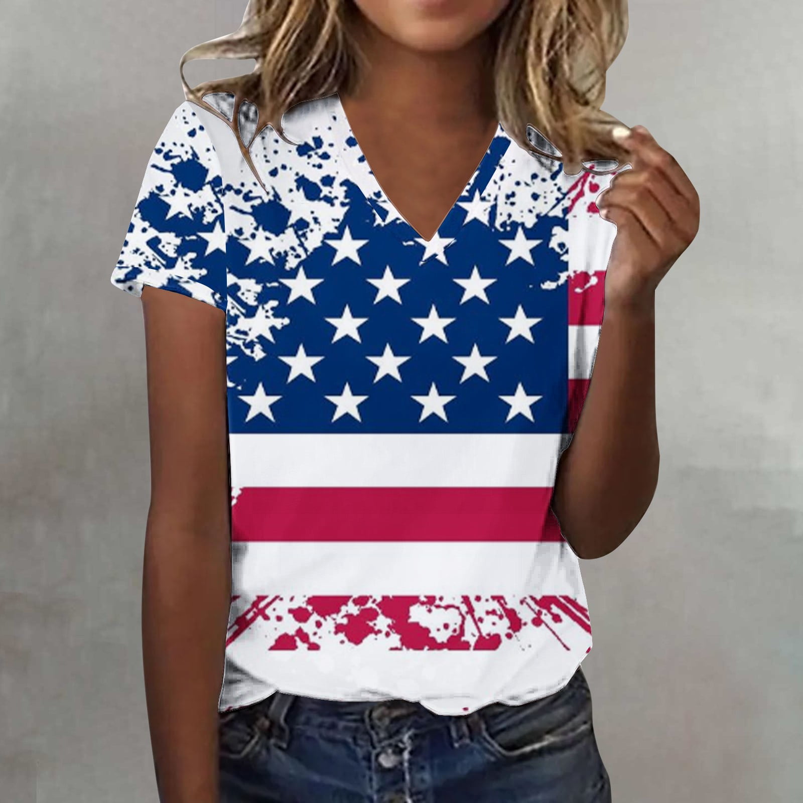Sweet Home Farm Memorial Day Shirts for Women American Flag Patriotic ...