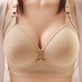 thumbnail image 1 of Sweet Home Farm Padded Bras for Women No Steel Ring Thin Bra Solid Color Embroidered Decoration Breathable Gathers Underwear Comfort Bras, 1 of 4