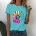 thumbnail image 1 of Sweet Home Farm Short Sleeve Shirts for Women Fashion Workout T Athletic Plus Size Tops Summer Trendy Clothes 2025 Spring Tee T Shirts for Women Blue, 1 of 9