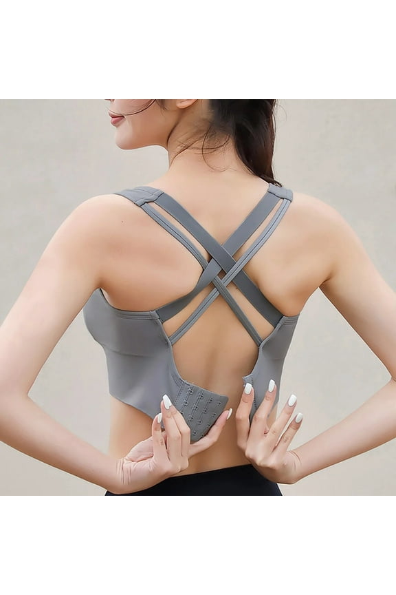 Support Bras for Women High Impact Sports Bra Back Cups Hook And Closure Running Bras