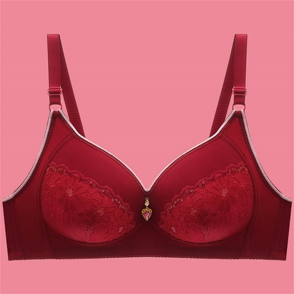 Sweet Home Farm Support Bras for Women Sexy Underwear Comfortable Soft Solid Color Large Size Bra No Ring Gathering Bras