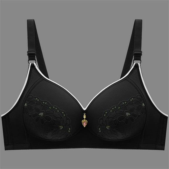 Sweet Home Farm Support Bras for Women Sexy Underwear Comfortable Soft Solid Color Large Size Bra No Ring Gathering Bras