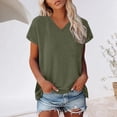 thumbnail image 1 of Sweet Home Farm V Neck T Shirts for Women Stylish And Comfortable Women's Loose Fit Shirt | Casual Tee Any Occasion Short Sleeve Shirts for Women Grey, 1 of 8