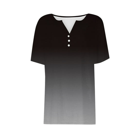 Sweet Home Farm V Neck T Shirts for Women Summer Vacation Fashion Short Sleeved Shirt Casual Loose Comfortable Tunic Short Sleeve Shirts for Women Black