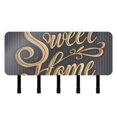 thumbnail image 1 of Sweet Home Gold Mail Holder Organizer Wall Mount with Shelf Key Holder Key Rack with 5 Key Hooks for Wall Decorative, 1 of 6
