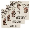 thumbnail image 1 of Sweet Home Kitchen Dish Towels for Drying Dishes Set of 3, Western Stars Bird Houses Farmhouse Retro Waffle Weave Microfiber Hand Tea Bathroom Towels Quick Dry & Absorbent Towel 12x12, 1 of 7