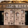 thumbnail image 1 of Sweet Home Kitchen Towels Set of 1, Western Stars Bird Houses Brown Wooden Grain Absorbent Dish Towels for Kitchen, Microfiber Hand Towel, Quick Drying Tea Towel for Cleaning Decorative Dishcloths, 1 of 7
