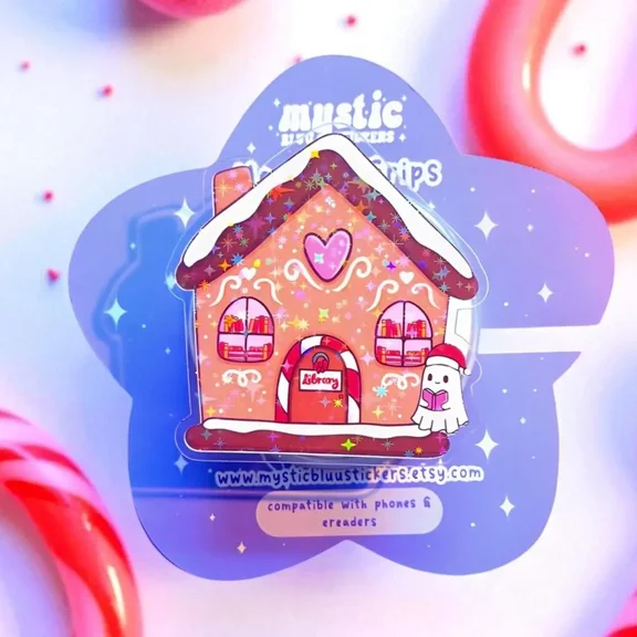 Sweet Home MagSafe Grip Christmas Library Design