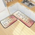 thumbnail image 1 of Sweet Home Quotes Kitchen Rugs 2 Pieces, Floor Mat Room Area Rug Washable Carpet Perfect for Living Room Bedroom Entryway, 1 of 7