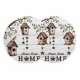thumbnail image 1 of Sweet Home Round 13 Inch Placemats Set of 2, Western Stars Bird Houses White Wood Plank HeatResistant Non Slip Place Mats for Dining Table, Wipeable Braided Kitchen Table Mats for Housewarming, 1 of 9