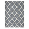 thumbnail image 1 of Sweet Home Stores Cozy Moroccan Trellis 7x10 Indoor Shag Area Rug, 6'7" x 9'6", Gray, 1 of 9