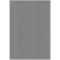 Sweet Home Stores Custom Size Waterproof Non-Slip Rubberback 3x4 Indoor/Outdoor Utility Area Rug, 2'7" x 4', Gray