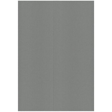 Sweet Home Stores Custom Size Waterproof Non-Slip Rubberback 3x4 Indoor/Outdoor Utility Area Rug, 2'7" x 4', Gray