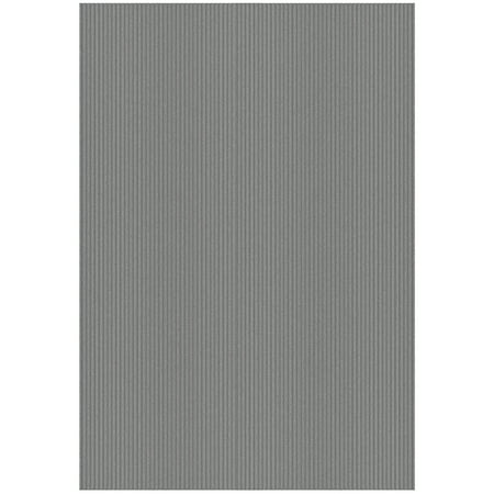 Sweet Home Stores Custom Size Waterproof Non-Slip Rubberback 3x4 Indoor/Outdoor Utility Area Rug, 2'7" x 4', Gray