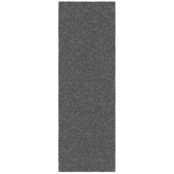 Sweet Home Stores Luxury Non-Slip Rubberback Solid 2x6 Soft Indoor Runner Rug, 2' x 6', Gray