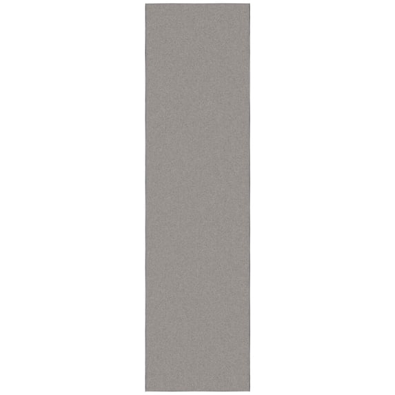 Sweet Home Stores Machine Washable Non-Slip Rubberback Solid 3x10 Runner Rug, 2'7" x 9'10", Gray