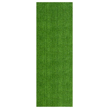 Sweet Home Stores Artificial Grass Turf 2'7" x 9' Waterproof Outdoor Rug for Lawn Patio Balcony