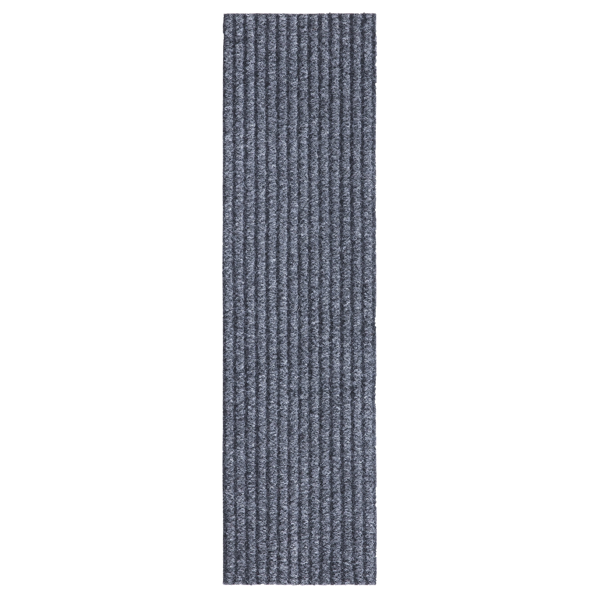 Gray Non-Slip Rubberback Indoor Stair Treads Set of 14