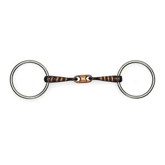 Shires Equestrian Copper Lozenge Sweet Iron Snaffle Bit #510 6"