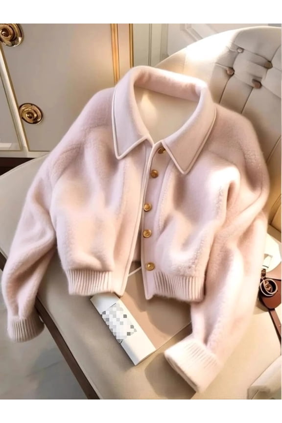 Sweet Jacket for Women Winter Coat Loose Casual Short Coat Clothing