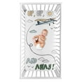 thumbnail image 1 of Sweet Jojo Designs Airplane Green and Blue Boy Photo Op Fitted Crib Sheet, 1 of 4