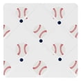 thumbnail image 1 of Sweet Jojo Designs Baseball Patch Red and White Photo Memo Board, 1 of 2