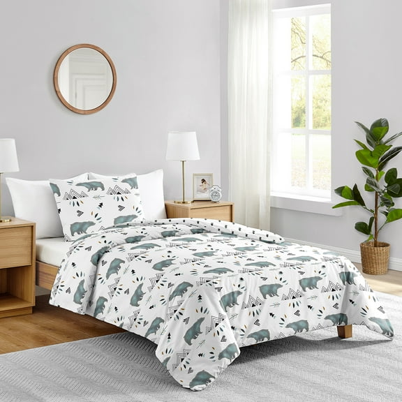 Sweet Jojo Designs Bear Mountain Twin Comforter Set
