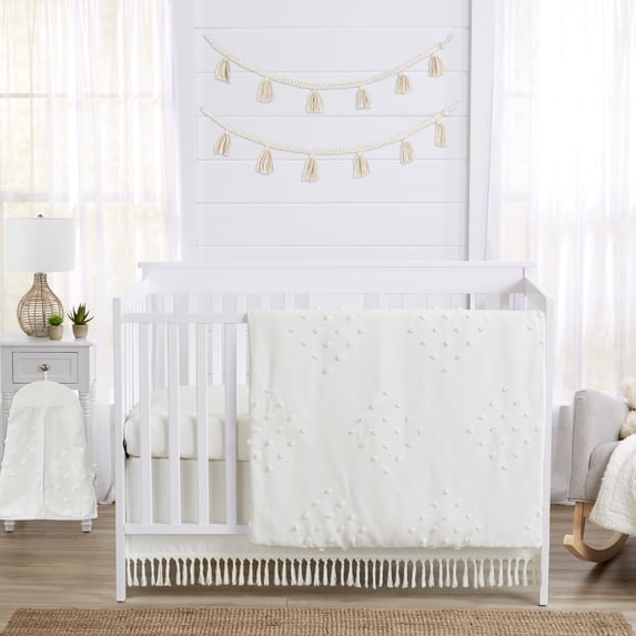 Sweet Jojo Designs Boho Dot Ivory 4 Piece Crib Bedding Set