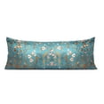 thumbnail image 1 of Sweet Jojo Designs Boho Floral Wildflower Blue and Orange Girl Satin Body Pillow Cover Case 54x20 (Pillow Not Included), 1 of 6