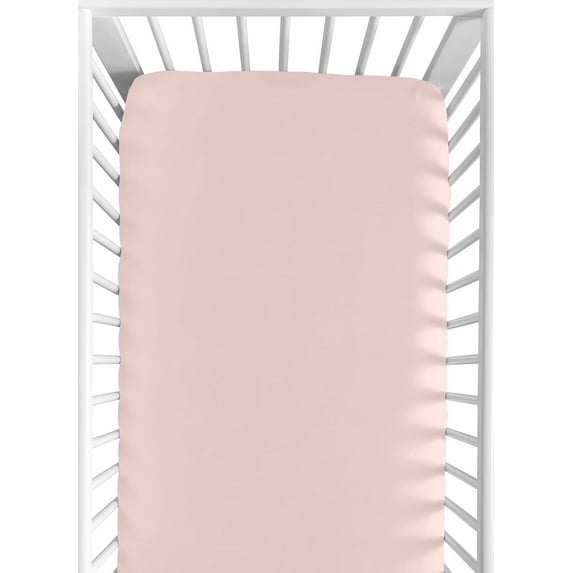 Sweet Jojo Designs Boho Fringe Blush Pink Fitted Crib Sheet