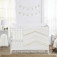 thumbnail image 1 of Sweet Jojo Designs Boho Fringe Off White Crib Bedding + BreathableBaby Breathable Mesh Liner Pad, 1 of 6