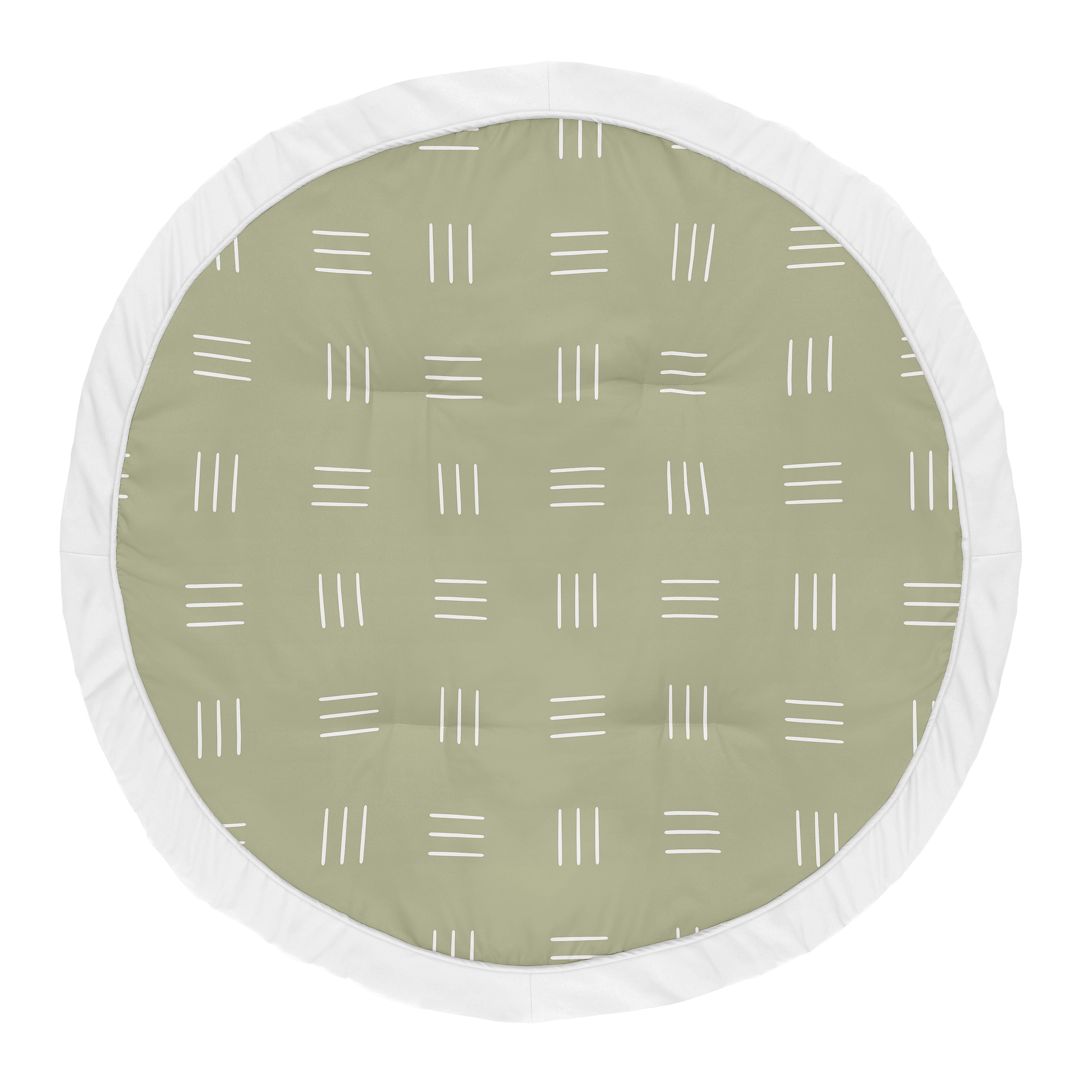 Sweet Jojo Designs Boho Hatch Green and White Baby Play Mat