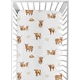 thumbnail image 1 of Sweet Jojo Designs Boho Highland Cow Boy, Girl, Unisex/Gender Neutral Fitted Crib Sheet, 1 of 6