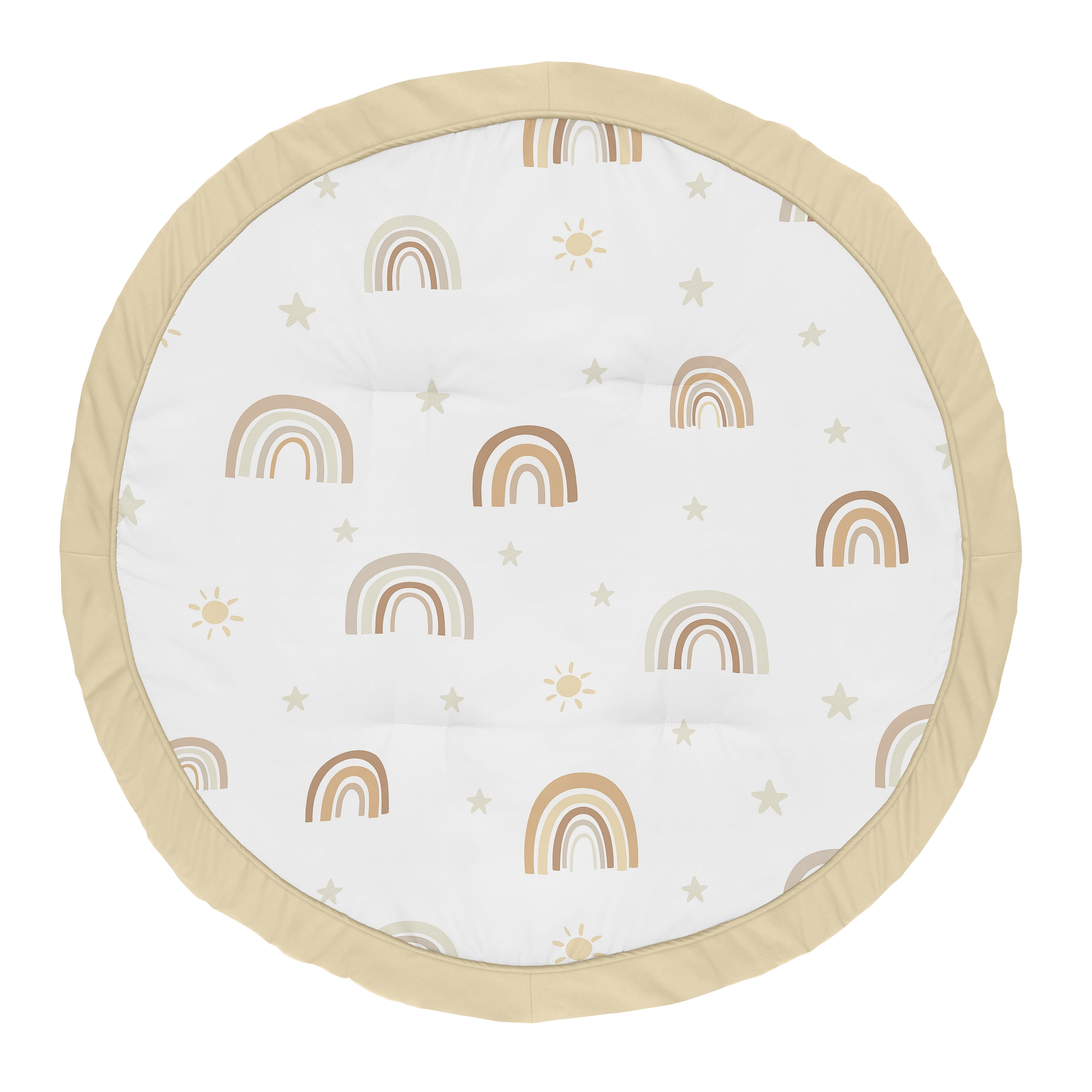 Sweet Jojo Designs Boho Rainbow Neutral Multicolor Baby Play Mat