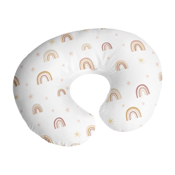 Sweet Jojo Designs Boho Rainbow Pink Taupe and Mauve Nursing Pillow Cover Case (Pillow Not Included) (Pillow NOT Included)