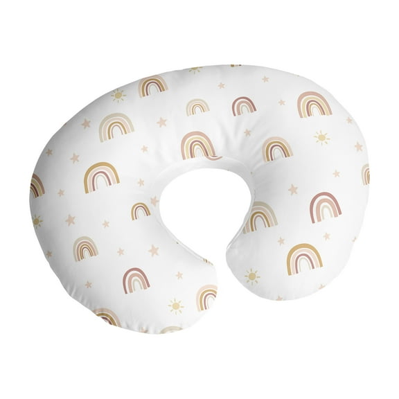 Sweet Jojo Designs Boho Rainbow Pink Taupe and Mauve Nursing Pillow Cover Case (Pillow Not Included) (Pillow NOT Included)