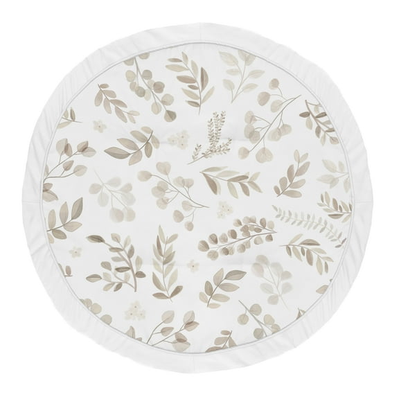 Sweet Jojo Designs Botanical Beige and Taupe Baby Play Mat