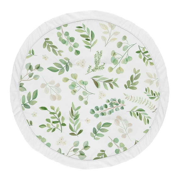 Sweet Jojo Designs Botanical Green and White Baby Play Mat