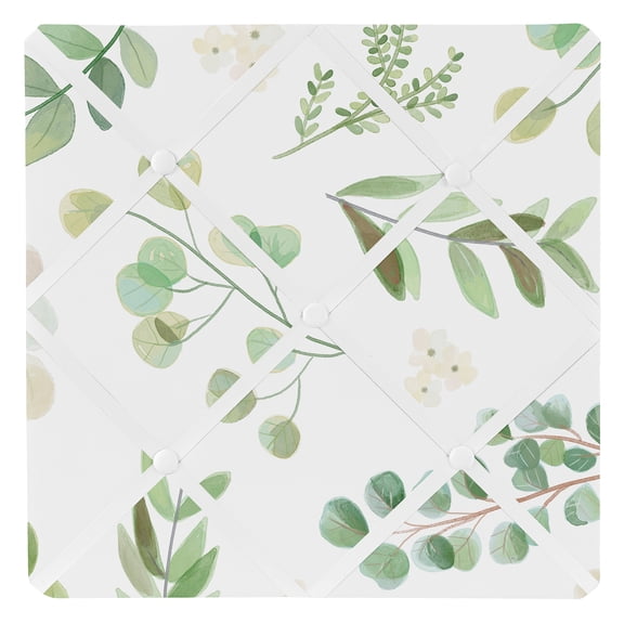Sweet Jojo Designs Botanical Green and White Photo Memo Board