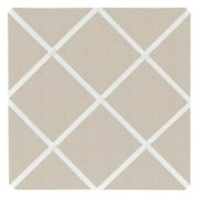 Sweet Jojo Designs Botanical Leaf Linen Taupe and Ivory Photo Memo Board