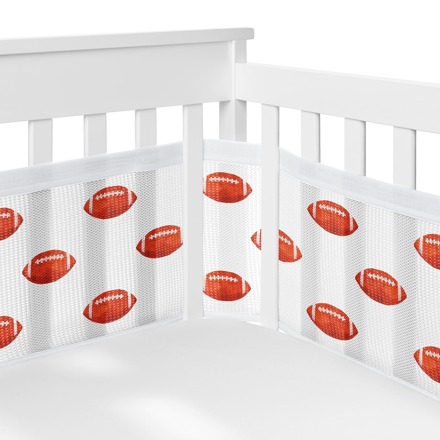 Sweet Jojo Designs + BreathableBaby Football Boy Breathable Mesh Crib Liner