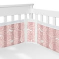 thumbnail image 1 of Sweet Jojo Designs + BreathableBaby Rose Blush Pink Breathable Mesh Crib Liner Pad, 1 of 6